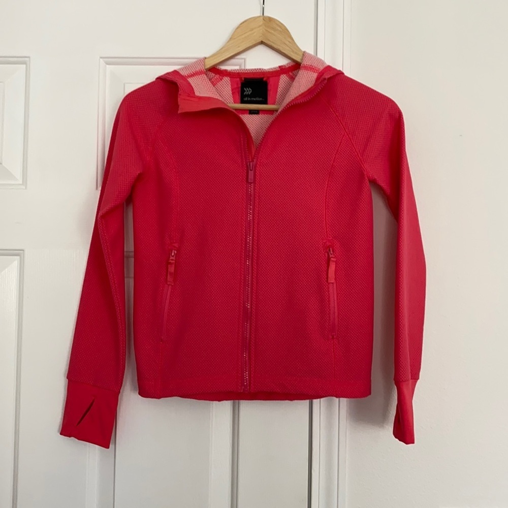 Hot pink All in Motion sports jacket. - Picture 1 of 5